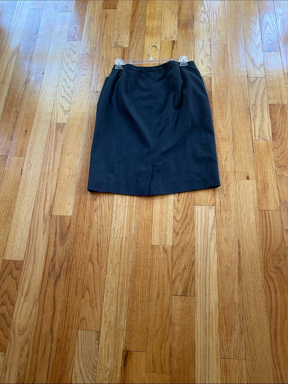 Lauren Ralph Lauren Black Pencil Skirt with Front Slit